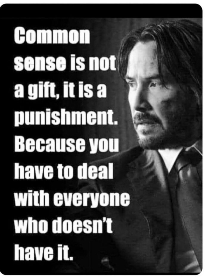 Good morning.
So true