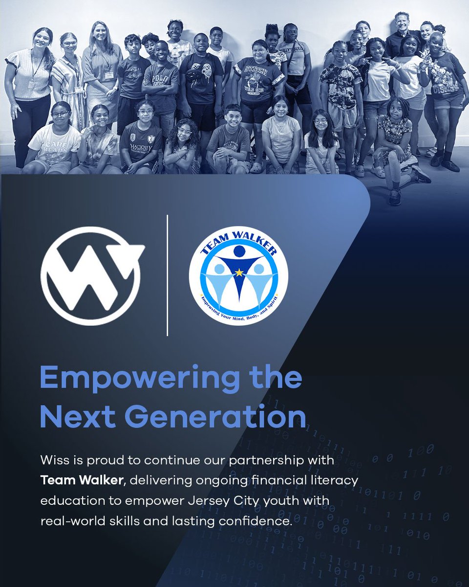 Empowering the next generation, one lesson at a time. #Wiss is proud to partner with Team Walker to deliver real-world financial literacy skills to Jersey City youth 👉 hubs.la/Q03wqGc10

#FinancialLiteracy #SocialImpact #FinancialEmpowerment