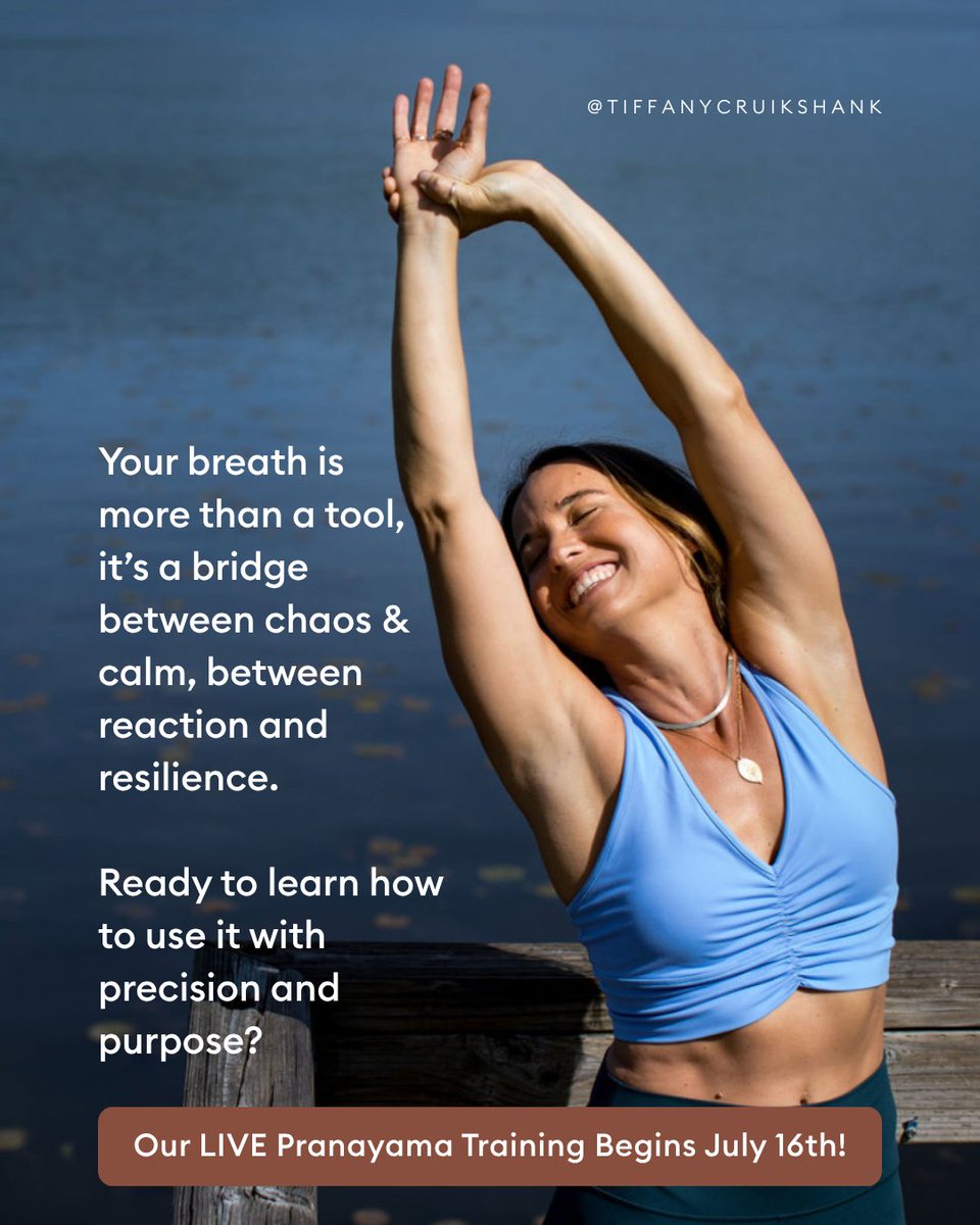 ✨ Want to dive deeper into how breath shapes the nervous system &amp; stress response?

Our LIVE Pranayama Teacher Training starts on 7/16… together we’ll learn how to guide breath practices that calm, energize, &amp; support healing at the root.

Join me here: yogamedicine.com/product/pranay…