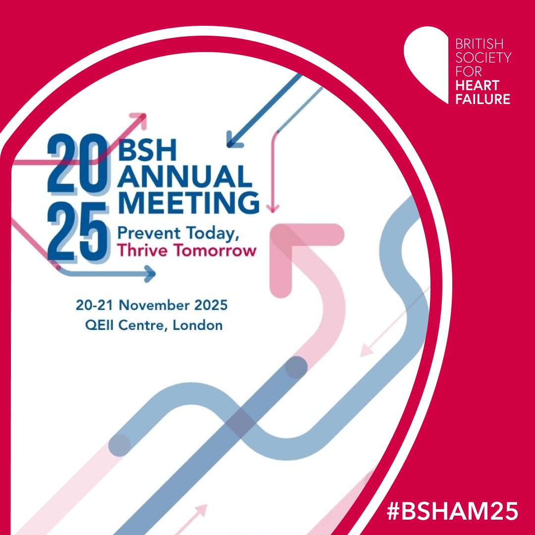 BSHeartFailure's tweet image. Get your Early Bird Tickets today!
Don't miss out on two days of engaging workshops, panel discussions and masterclasses and the chance to network with like-minded professionals.
Tag a colleague you're looking forward to catching-up with!
#BSHAM25