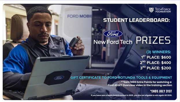 New Ford Tech (@newfordtech) on Twitter photo You could WIN a $600, $400, or $200 gift certificate to Rotunda Tools & Equipment! π§ππ
New Ford Tech and <a href="/TechForceFound/">TechForce Foundation</a> are recognizing aspiring technicians in the #automotive industry through a Leaderboard Challenge! Join the network & participate β‘οΈ spr.ly/60174Y4DX You could WIN a $600, $400, or $200 gift certificate to Rotunda Tools & Equipment! π§ππ
New Ford Tech and <a href="/TechForceFound/">TechForce Foundation</a> are recognizing aspiring technicians in the #automotive industry through a Leaderboard Challenge! Join the network & participate β‘οΈ spr.ly/60174Y4DX