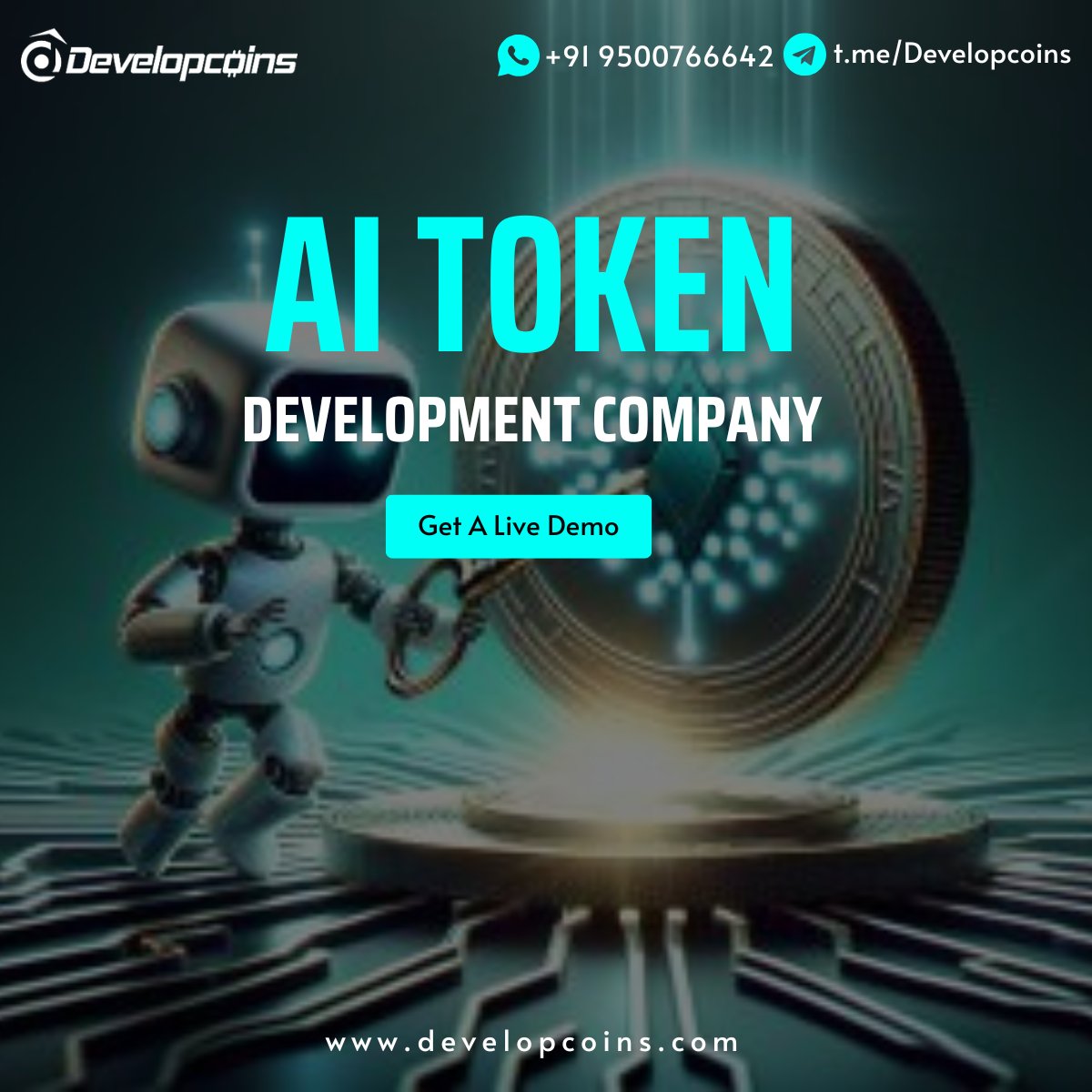 developcoins's tweet image. Power Your #AI Projects with #CustomAI Tokens!

Bridge innovation and value with our cutting-edge AI #TokenDevelopment Services—perfect for next-gen #AIecosystems, decentralized automation, and smarter transactions. 

Let’s build the future together! &amp;gt;&amp;gt; developcoins.com/ai-token-devel…