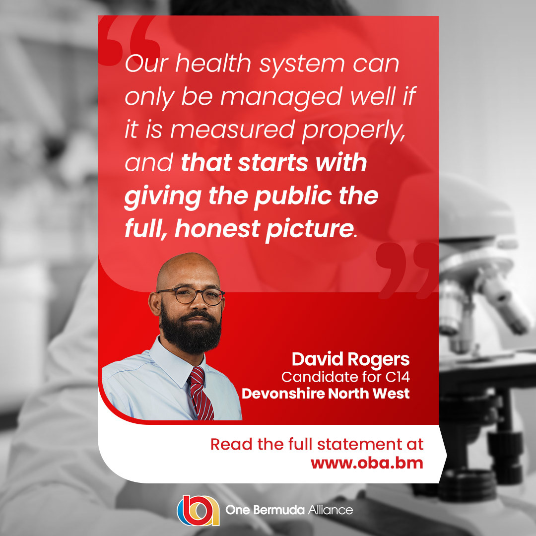 Before asking Bermudians to take a survey, the Government should release the health reports it already owes the public.

David Rogers is calling out the missing data, the broken timelines, and the misplaced priorities.

Read his latest statement: ow.ly/f0r350WmTj7