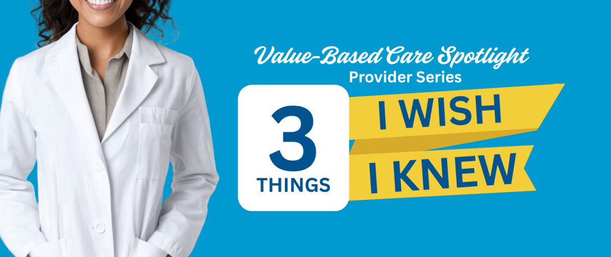 CMSinnovates's tweet image. #ICYMI: Get advice from providers in Innovation Center models about what helped them find success moving to #ValueBasedCare in our Three Things I Wish I Knew series: go.cms.gov/3Things