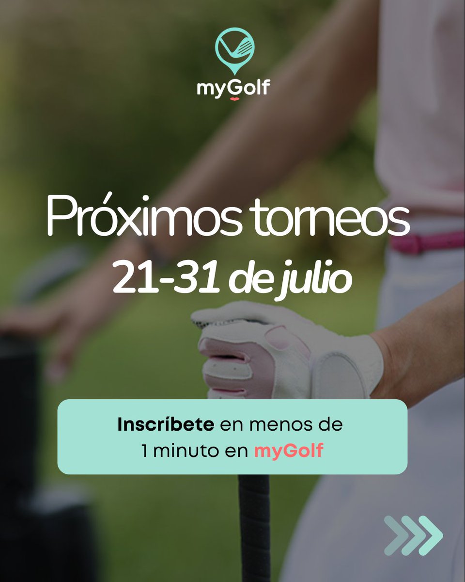 ¡No dejes que termine el mes sin haber disfrutado de un buen #torneodeGolf!

Apúntate con #myGolf 📲 mygolf.es/es/main?typeMa… 

<a href="/GolfSantaMarina/">Golf Santa Marina</a> <a href="/PinaillasGolf/">Pinaillas Golf</a> <a href="/FaisaneraGolf/">La Faisanera Golf</a> <a href="/camiral_/">CAMIRAL</a>

#GolfEspaña #GolfAmateur #GolfBS #MQG #WAGC #WAGCSpain #TorneosdeGolf