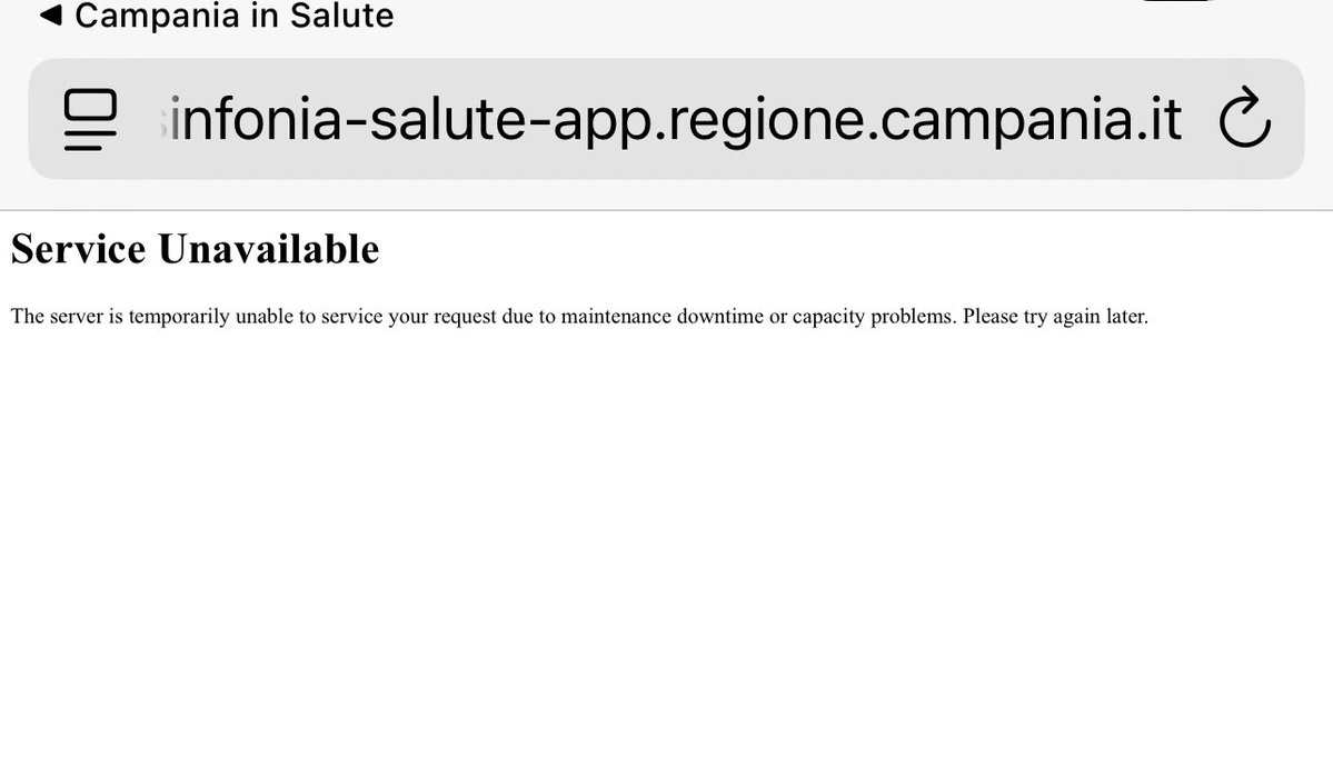 micheledisalvo's tweet image. Un’altra grande conquista della @RegioneC / arriva la notifica della nuova app #sinfonia … tutto bello sinché non ci vai… (ahhhh la teknologggia - sarà un gombloddo?!)