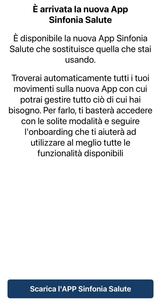 micheledisalvo's tweet image. Un’altra grande conquista della @RegioneC / arriva la notifica della nuova app #sinfonia … tutto bello sinché non ci vai… (ahhhh la teknologggia - sarà un gombloddo?!)