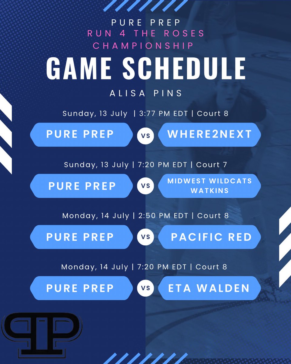 Alisa (@alisakpins) on Twitter photo Louisville is coming up! Here is my schedule for both Run 4 the Roses tournaments. <a href="/LadyPurePrep/">Pure Prep GBB</a> <a href="/GBSkillz/">GBSkillz</a> <a href="/CoachNate2020/">Coach Nate Stevens</a> Louisville is coming up! Here is my schedule for both Run 4 the Roses tournaments. <a href="/LadyPurePrep/">Pure Prep GBB</a> <a href="/GBSkillz/">GBSkillz</a> <a href="/CoachNate2020/">Coach Nate Stevens</a>