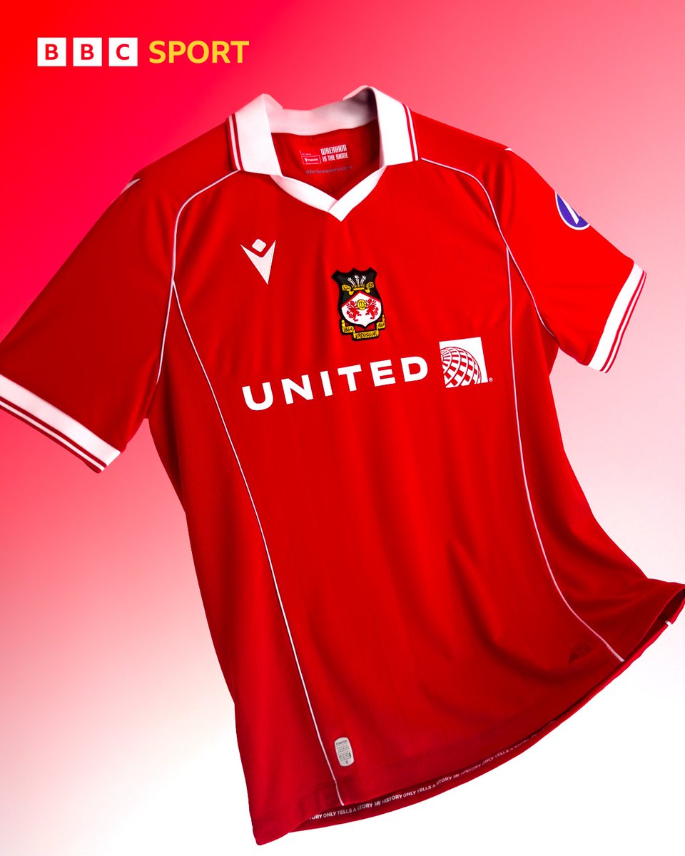 Wrexham have revealed their new home kit ready for the 2025-26 Championship season ⚽

Happy with that one Wrexham fans? 🤔

#BBCFootball