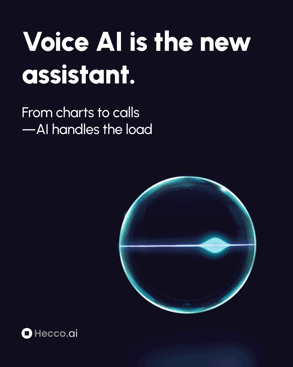 Hecco_AI's tweet photo. Voice AI is reshaping healthcare.

From reducing admin overload to reminding seniors about meds—Voice AI isn’t just smart, it’s human.
Let AI handle the forms, so doctors can focus on care.
#VoiceAI #HealthTech #AIinHealthcare #DigitalHealth #SeniorCare #HeccoAI https://t.co/1VZZI1h39U