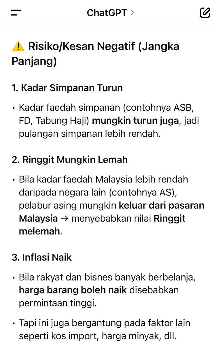 _izzfahmie's tweet photo. 🇲🇾 BNM turunkan OPR kepada 2.75%. Ini betul-betul, bukan cobaan! https://t.co/aJVYifEyG7