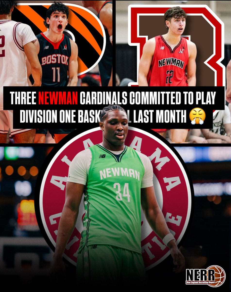 New England Recruiting Report NERRHoops (@nerrhoops) on Twitter photo Three 🔑 pieces of Newman’s AAA title & <a href="/PrepNational/">National Prep Championship Series</a> Elite Eight run last season announced their commitments to the Division One level in June‼️
Collins Chidera moves on to Alabama in the class of ‘25, while Louis O’Keefe (Princeton) and Timmy Bollin (Brown) will return this Three 🔑 pieces of Newman’s AAA title & <a href="/PrepNational/">National Prep Championship Series</a> Elite Eight run last season announced their commitments to the Division One level in June‼️
Collins Chidera moves on to Alabama in the class of ‘25, while Louis O’Keefe (Princeton) and Timmy Bollin (Brown) will return this