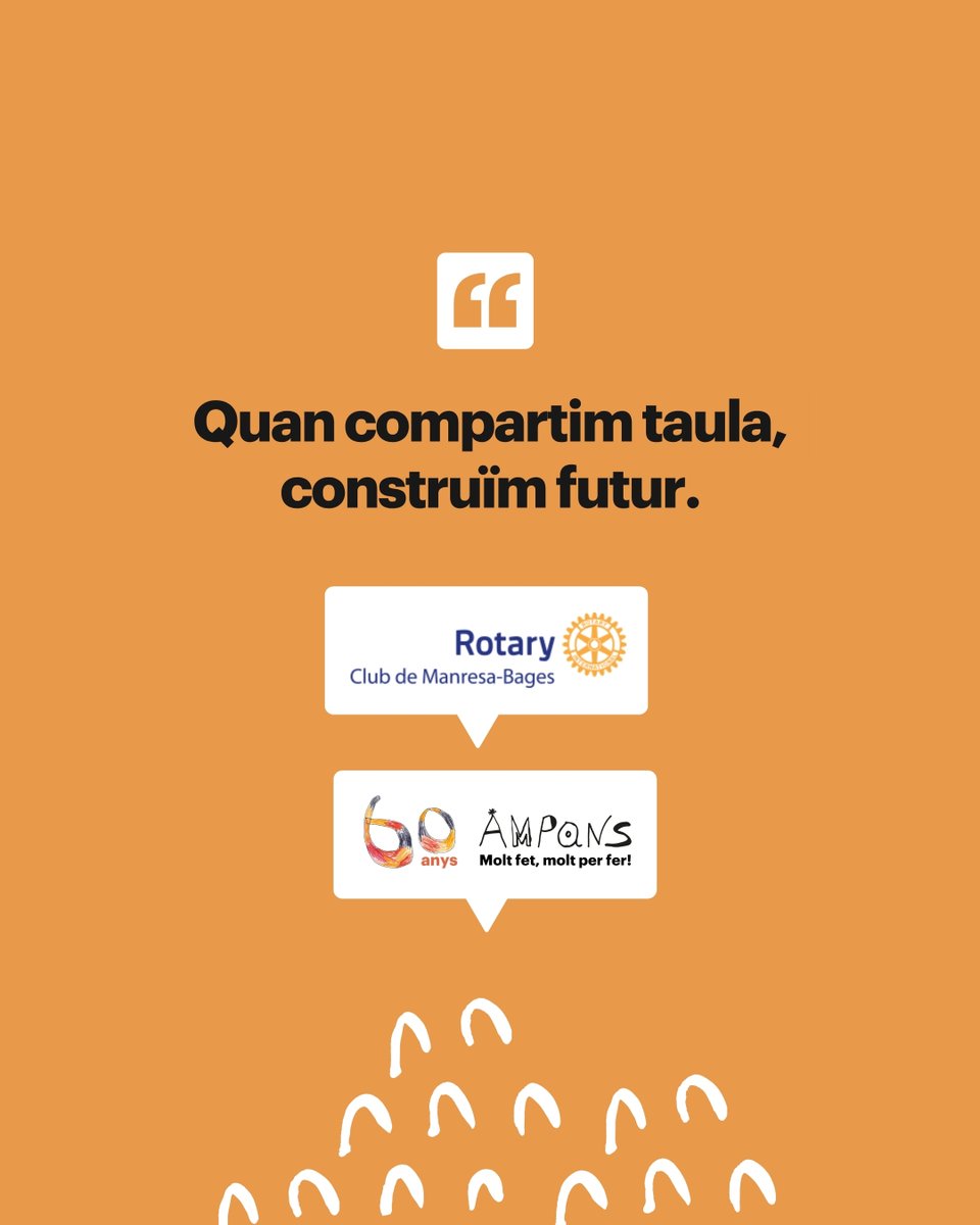 🏠 Més de 200 persones amb DI al Bages esperen plaça en una residència com #LaParada | A AMPANS la fem realitat amb el sopar solidari #TaulesPerLaInclusió:
📅 18 setembre | 20 h
📍 La Parada (Manresa)
🤝 T'hi sumes? inscriu.me/ca/60e-anivers…

Més informació: instagram.com/p/DL41bKHtSIb/…