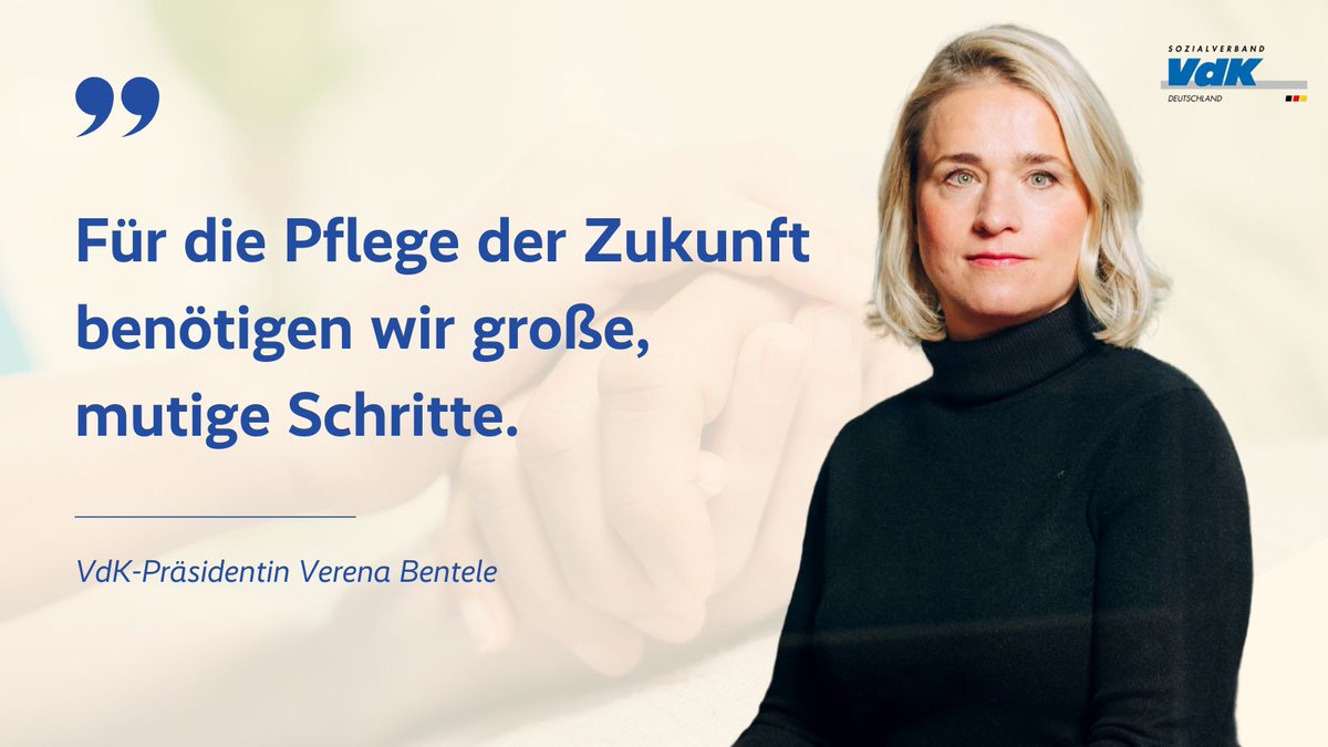 VdK_Deutschland's tweet image. #Pflege muss als gesamtgesellschaftliche Aufgabe begriffen werden. Alle Menschen sollten unabhängig von ihrem Wohnort oder ihrer finanziellen Situation die Pflege erhalten, die sie benötigen und verdienen: vdk.de/presse/pressem…