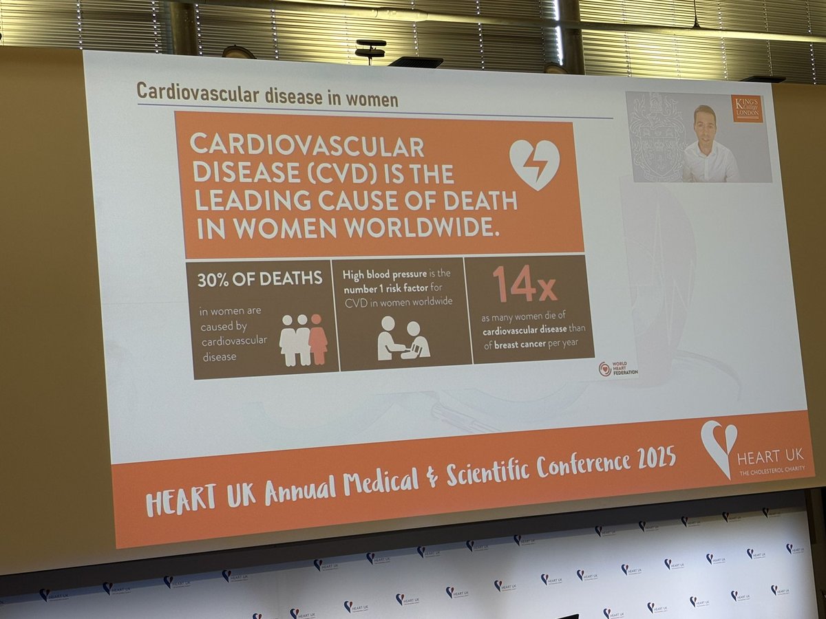 Dr Antonio de Marvao (Kings College London UK) opened our session this afternoon at #hukconf on women and CVD - presenting on Cardiovascular risk management during puberty, conception, pregnancy and beyond #lipids