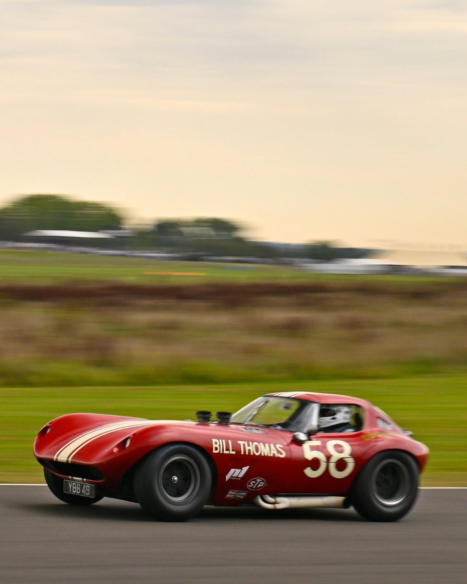 goodwoodrevival's tweet image. There’s a very strong chance you’ve heard of the AC Cobra, Jaguar E-type and Aston Martin DB4GT, but what about the Bill Thomas Cheetah? The Cheetah was a 1960s GT car, built by American mechanic and tuner Bill Thomas (with backing from General Motors) to compete with the likes…
