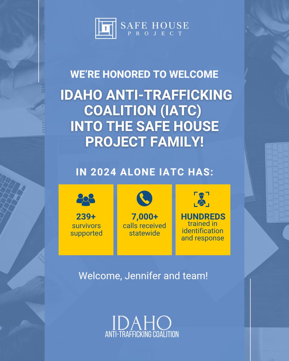 This strategic acquisition strengthens Idaho's capacity to serve survivors, bringing expanded resources, support, and survivor care across the Pacific Northwest.

#SafeHouseProject #IdahoAntiTrafficking #EndHumanTrafficking #StrongerTogether #SurvivorSupport