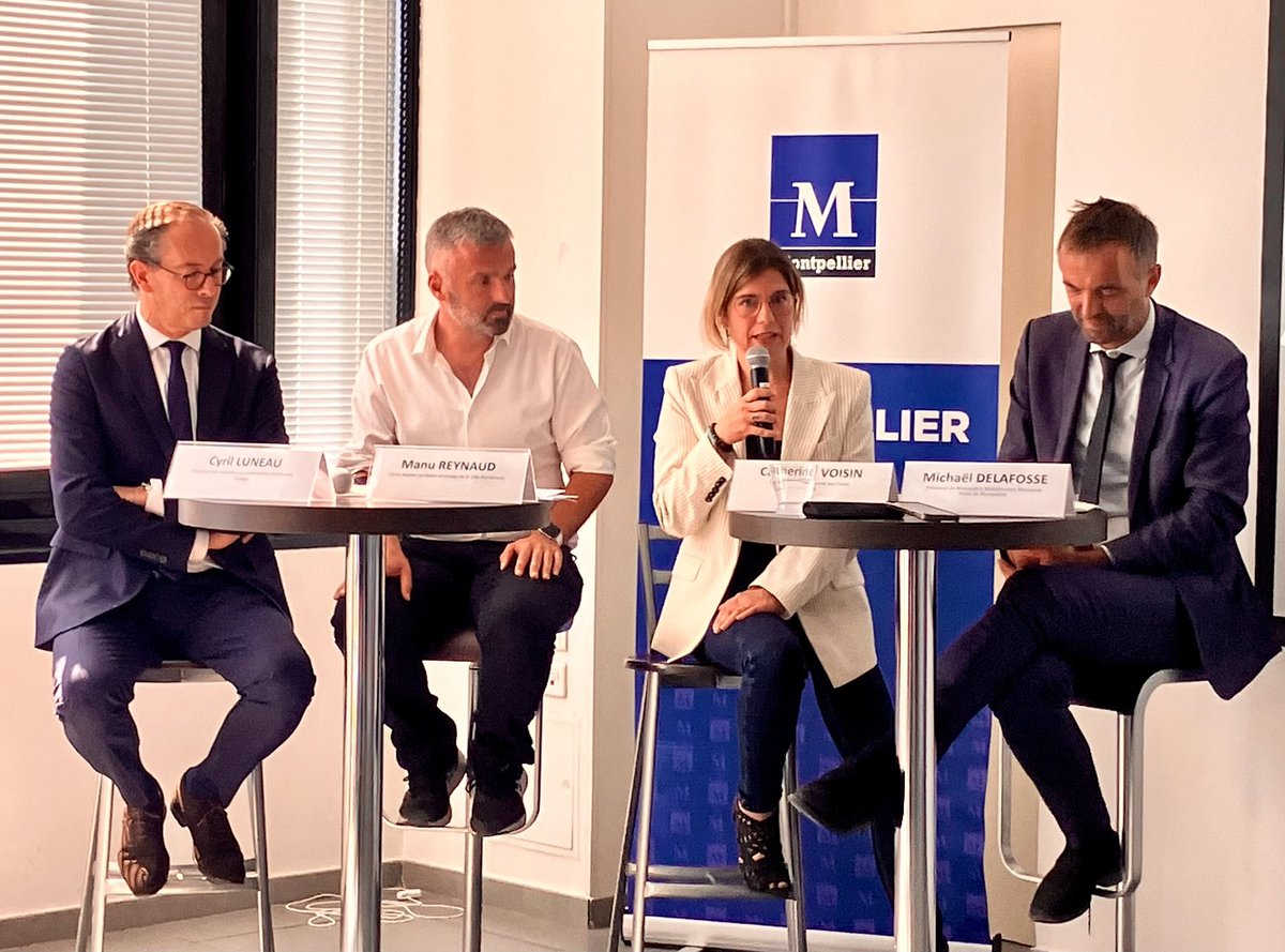 Sandrine Sbert (@sandrine_sbert) on Twitter photo A l’hôtel de <a href="/Montpellier3m/">Montpellier Métropole</a>, Catherine Voisin, directrice #Orange Grand Sud-Ouest, Cyril Luneau, directeur des relations avec les collectivités #Orange et Michael Delafosse, Maire de <a href="/montpellier_/">Ville de Montpellier</a> présentent l’accélération du déploiement Fibre, fruit d’une coopération renforcée. A l’hôtel de <a href="/Montpellier3m/">Montpellier Métropole</a>, Catherine Voisin, directrice #Orange Grand Sud-Ouest, Cyril Luneau, directeur des relations avec les collectivités #Orange et Michael Delafosse, Maire de <a href="/montpellier_/">Ville de Montpellier</a> présentent l’accélération du déploiement Fibre, fruit d’une coopération renforcée.
