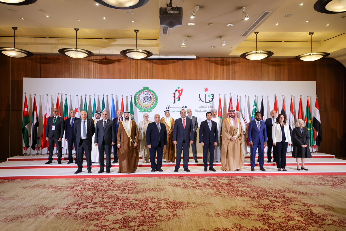 jotransparency's tweet image. مندوباً عن سمو ولي العهد، رعى وزير الشباب الشديفات حفل انطلاق فعاليات "عمان عاصمة الشباب العربي 2025" وتدشين الخطة التنفيذية للاستراتيجية العربية للشباب والسلام والأمن، بحضور مندوب امين عام جامعة الدول العربية وعدد من وزراء الشباب والرياضة العرب، ووفود شبابية مختلف الدول العربية