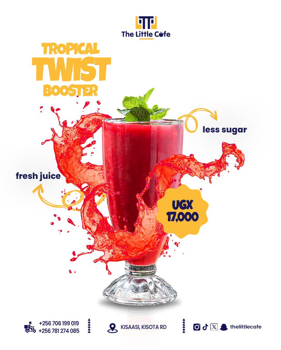 TheLittleCafe3's tweet image. Sip it, Feel it, Boost it 😉
#booster #thelittlecafe #energybooster #tropicaltwistbooster
