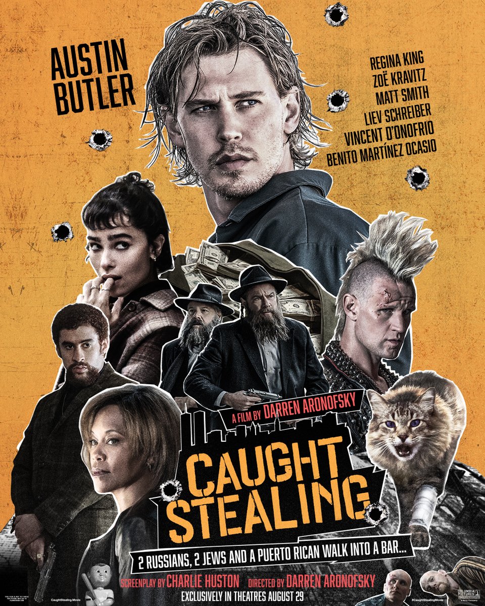 NYC 1998. Small favor. Big problem.

Austin Butler stars in Darren Aronofsky's #CaughtStealingMovie, exclusively in theatres August 29.