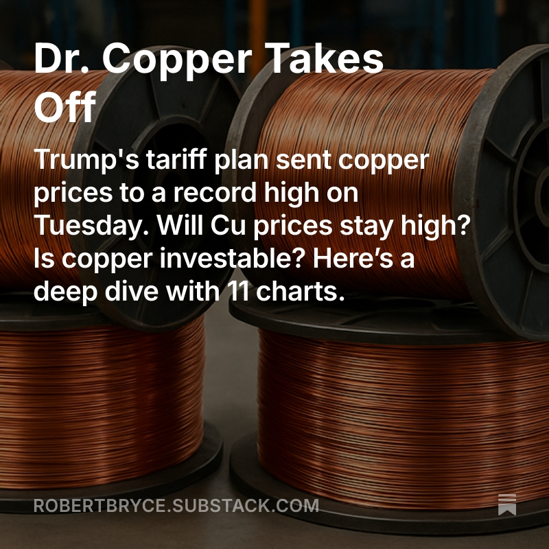 pwrhungry's tweet image. There are loads of bullish takes on copper demand due to the "energy transition." Further, there's no doubt that Cu consumption and economic growth go hand in hand and new mines are years away from coming online. But the copper story is also largely about China.
My latest: