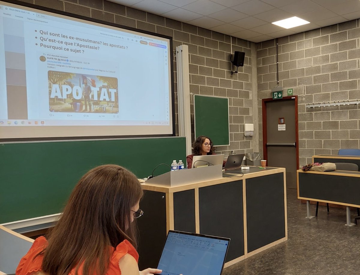 AbracaDebo's tweet image. My presentation today at the DNC6 Congress: Dissidence numérique d’ex-musulmans. Construction discursive d’“imaginaire de vérité”@DiscourseNet @EngageUCLouvain #discourse #verité