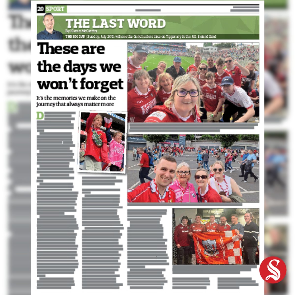 In my Last Word column this Thursday, as well as showing my age, this is a piece on why it's memories that matter more than anything else. They'll endure long after we're gone. So, go make memories.

To subscribe ➡️ southernstar.ie/subscribe