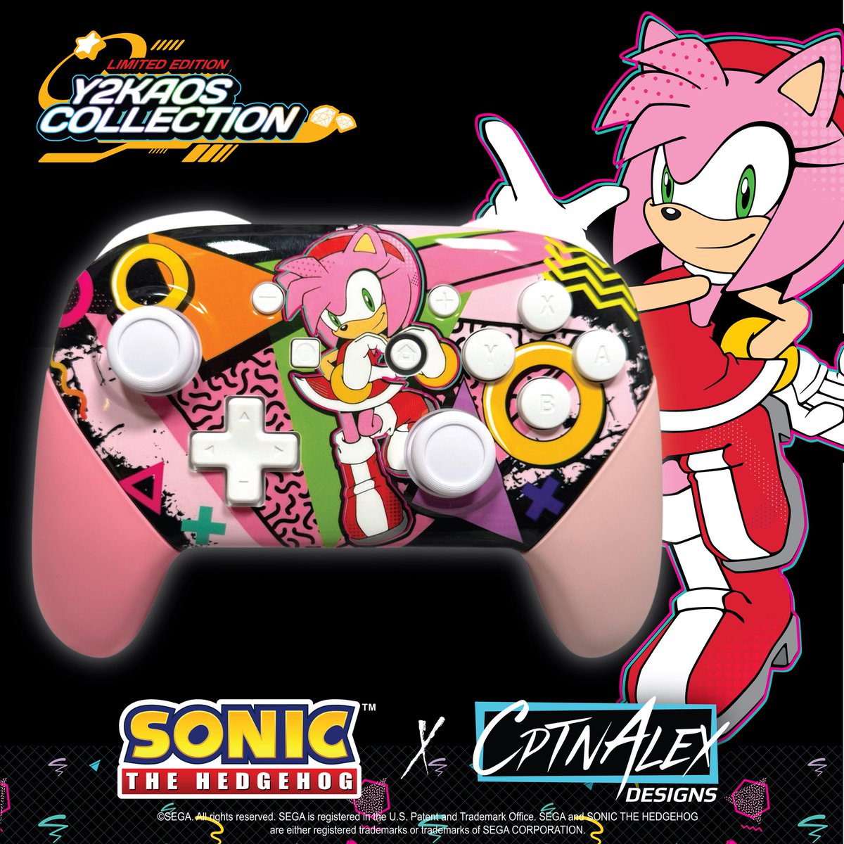 CptnAlexDesigns's tweet image. “I'm not just a damsel in distress anymore!”
Take Amy, Sonic, and all of their friends on your next adventure with a custom controller featuring the stars of @sonic_hedgehog !
This Limited Edition collection is available now in limited quantities, exclusively at…