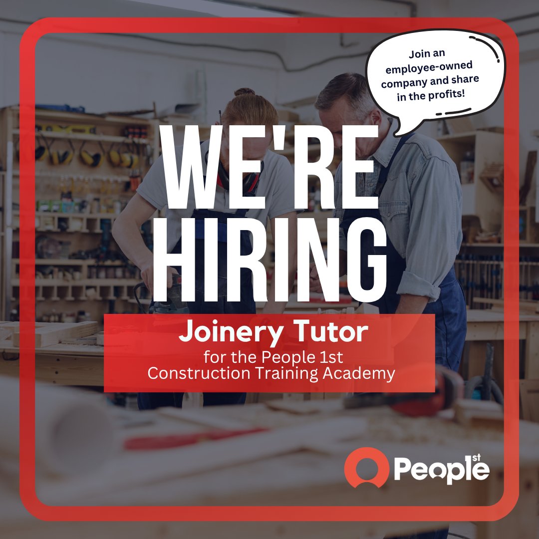 Location: People 1st Construction Training Academy, CITB Dundrod, Crumlin.
Application Deadline: 27th July 2025
Salary: Negotiable + Joining Incentive
Hours: 34.5 hours/week
Apply here: people-1st.co.uk/jobs/nvq-asses… #TutorJobsNI #people1stni #ConstructionJobs
#nijobs #jobsni