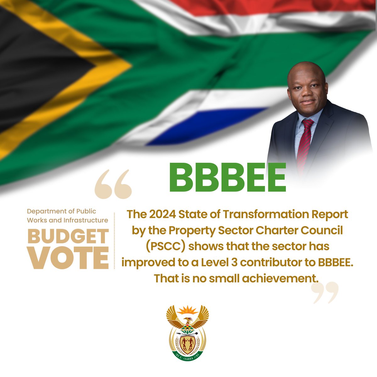 We have seen black ownership climb to just around 20% of property ownership, double what it was just over a decade ago, when we were languishing at less than 10% in 2012. #BudgetVote2025