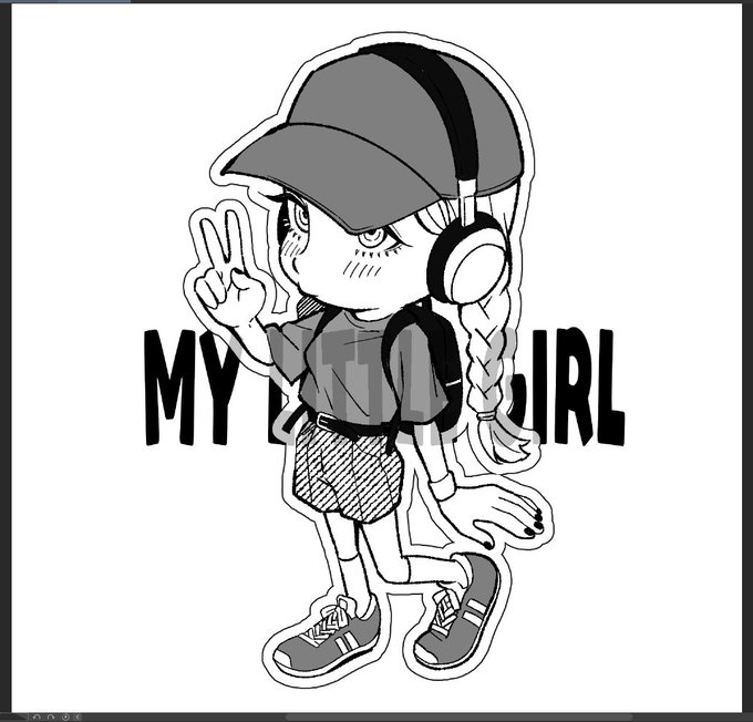 謎に拘ったヒロインのキャラTシャツ(の柄) 