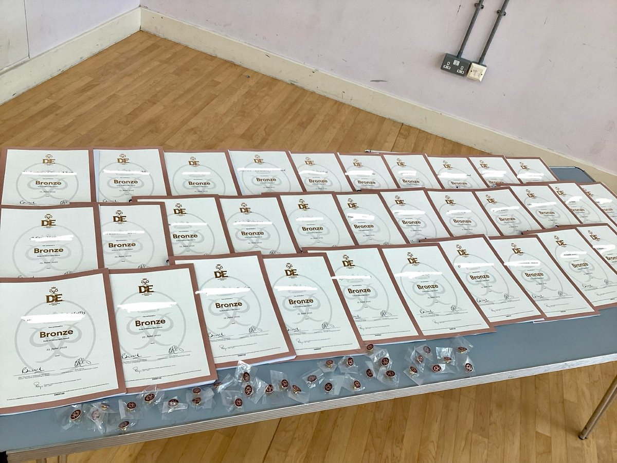 This afternoon we celebrate our Year 9 pupils who have been awarded their Bronze Award for <a href="/DofE/">The Duke of Edinburgh’s Award</a> alongside their parents.
We are incredibly proud of their achievements over the academic year!