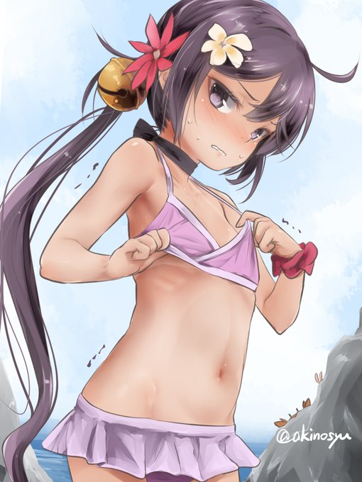 水着ぼの改二 日焼け跡を見せてくれる系天使ぼのたん #艦これ