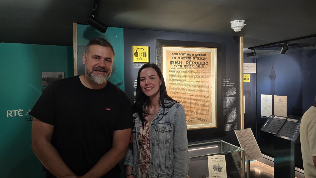 JamesConnollyVC's tweet image. It was lovely to welcome Erin O’Reilly from @UllicoInc to Áras Uí Chonghaile for a tour of our exhibition.
Learning about James Connolly’s life and legacy in both the Irish and American labour movement's!
We hope you enjoy the rest of your visit to Belfast 🙌