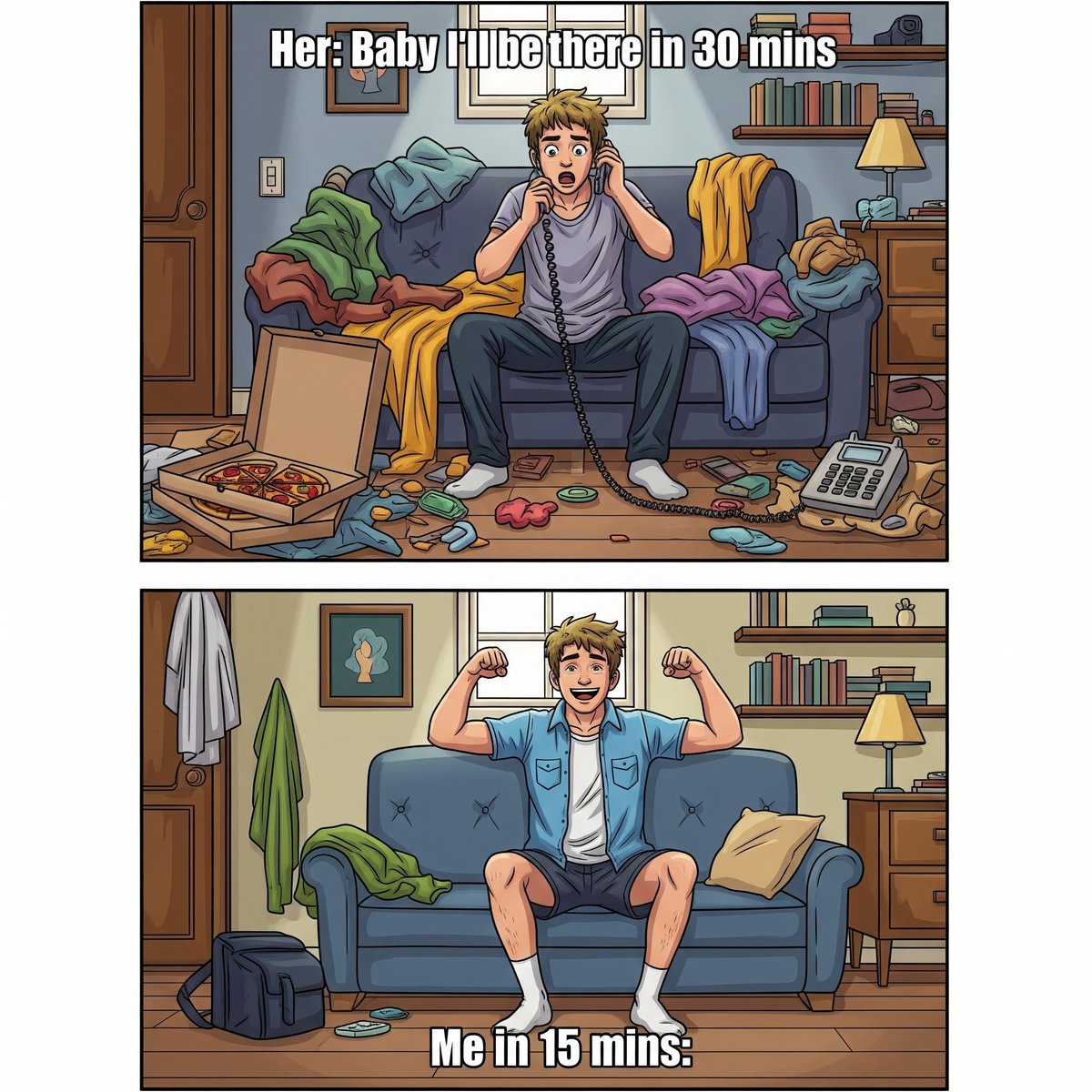 AnilVibeCoder's tweet photo. The sheer panic is the best cleaning motivation ๐
#RelationshipMemes
#BoyfriendProblems
#Meme
#Funny
#PanicCleaning https://t.co/yC0q2EUAle