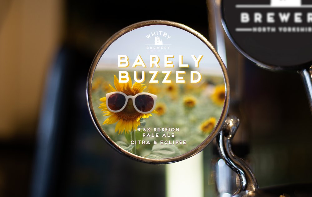 Just in time for the sunshine ☀️

A new small batch brew has landed on the bar: Barely Buzzed 😎

It's a 3.8% session pale ale, perfect for enjoying in our courtyard. Stop by our taproom to give it a try, we're open daily from 11am.