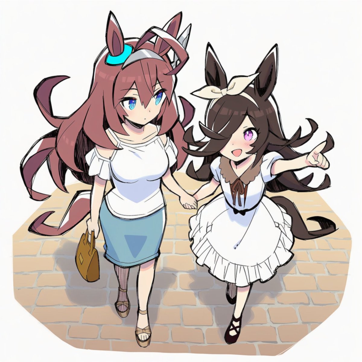 0ldd0r0thy's tweet image. #umamusume #riceshower #mihonobourbon