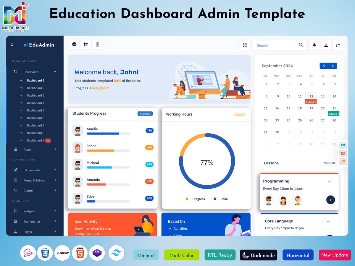 MultiStoreTheme's tweet image. Enhance School Management with Our LMS Admin Template
.
Buy Now - themeforest.net/item/eduadmin-…
.
#LMSdashboard #Learningdashboard #educationdashboard #leariningtemplate #LMSWebapps #lmsdashboardtemplate #LMSadmintemplate #Onlinecoursedashboard #coursesdashboardtemplate