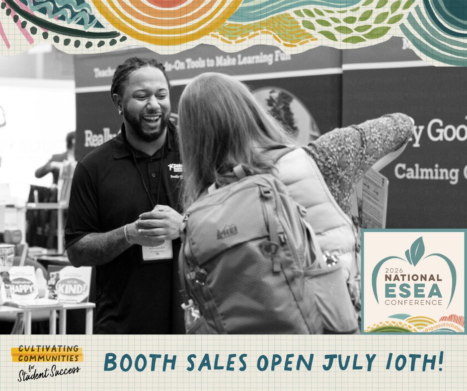 2026 #ESEAConference booth sales open July 10. 
Denver, CO | Feb 10-12, 2026

Exhibit spaces &amp; sponsorships available First-come, first-reserved basis.

Don't miss your chance to connect with education professionals nationwide! eseanetwork.org/conference