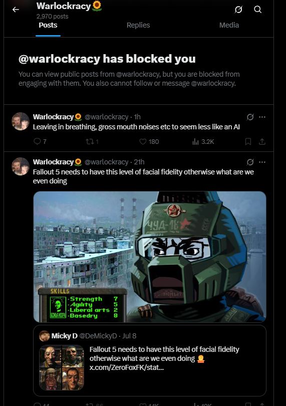 Fallout: A.I. Mods! tweet media