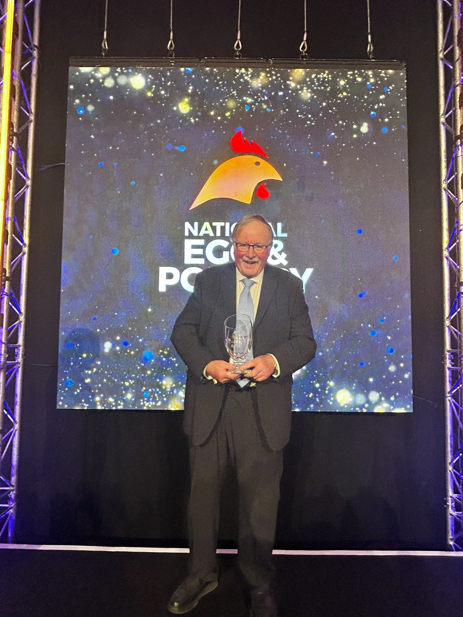 Well deserved recognition for poultry farmer &amp; sector stalwart Charles Bourns at the National Egg &amp; Poultry awards 2025 🐓40yrs+ NFU committee service &amp; contributions to many other orgs &amp; initiatives means Charles is the perfect candidate for a lifetime achievement award 🏆 #NEPA