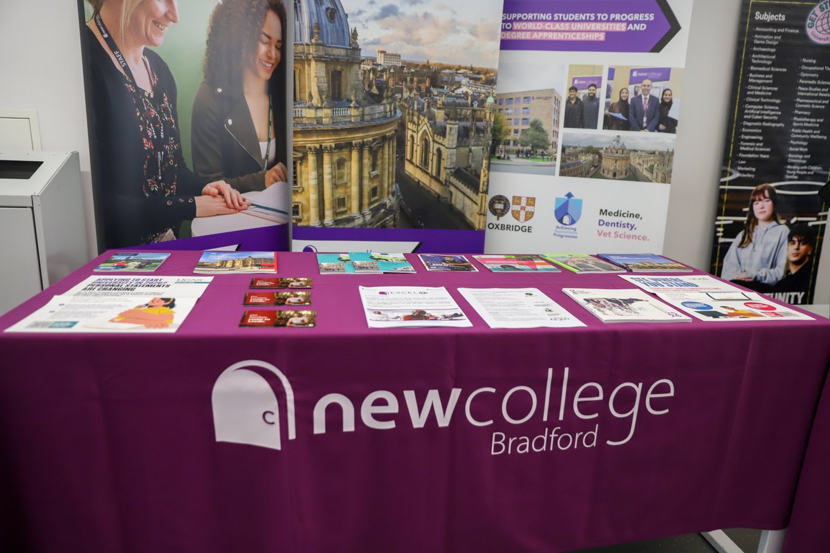 NewColBradford's tweet image. Head over to the canteen today, where visitors from the University of Hull, the University of Bradford, and our very own college careers team are on hand to offer expert advice on your next steps after college!