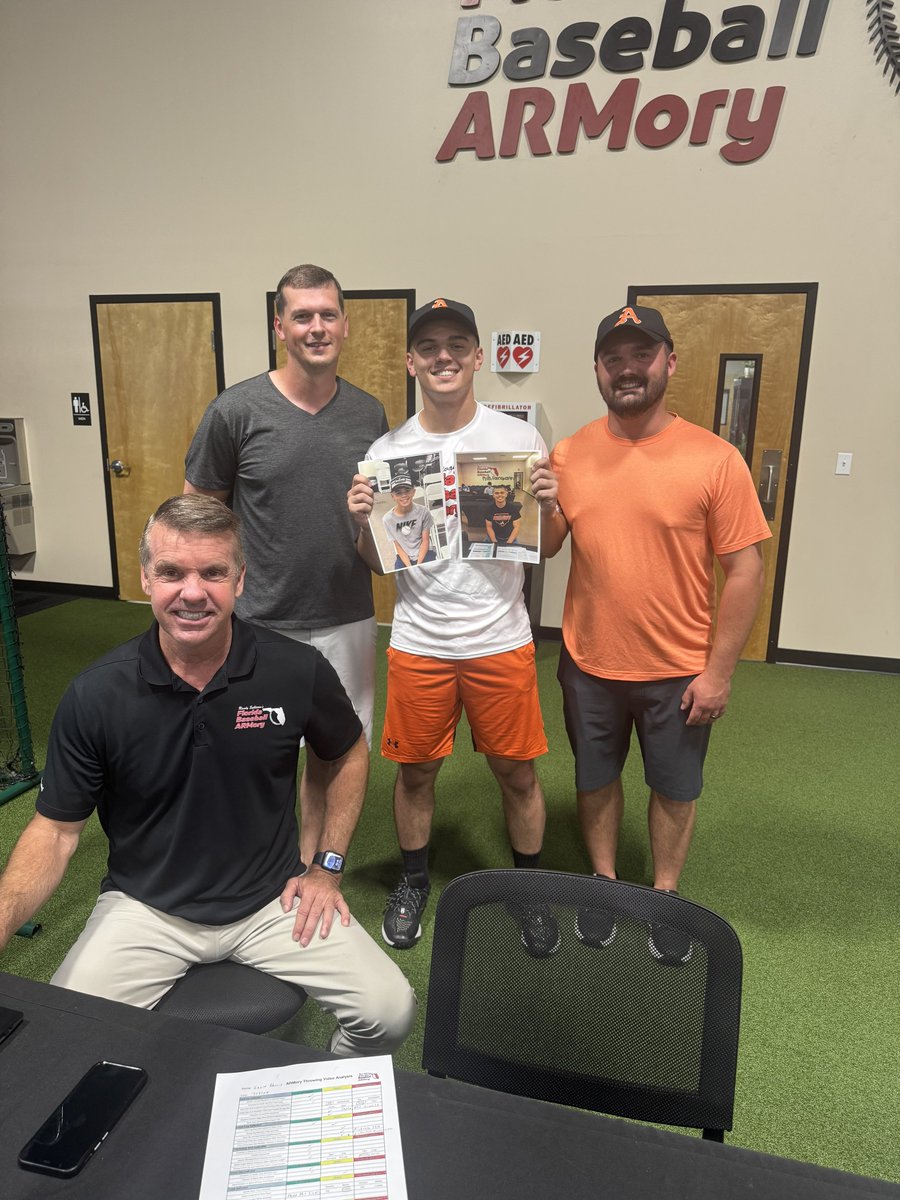 Florida Baseball ARMory (@armoryflorida) on Twitter photo Miles Farnsworth (<a href="/MilesFarns2027/">Miles Farnsworth</a>) came to us in 2021 topping out at 65 mph.
Today, he hit 87.6 in his bullpen.
That’s a result of showing up, grinding through the hard days, and never losing faith in the process. A true testament to relentless work and belief! Miles Farnsworth (<a href="/MilesFarns2027/">Miles Farnsworth</a>) came to us in 2021 topping out at 65 mph.
Today, he hit 87.6 in his bullpen.
That’s a result of showing up, grinding through the hard days, and never losing faith in the process. A true testament to relentless work and belief!