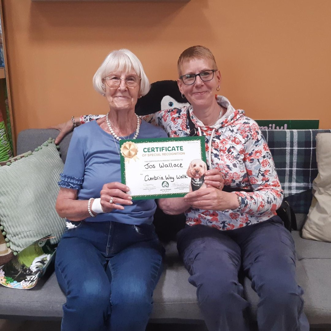 THANK YOU to Jos, who walked 75 miles over 6 days on the Cumbria Way this May to help rescue dogs in need.

With the help of her mum, Jos raised an astonishing £1,010 for Jerry Green Dog Rescue! 🌟

Feeling inspired? Download our free fundraising guide: jerrygreendogs.org.uk/support-us/fun…
