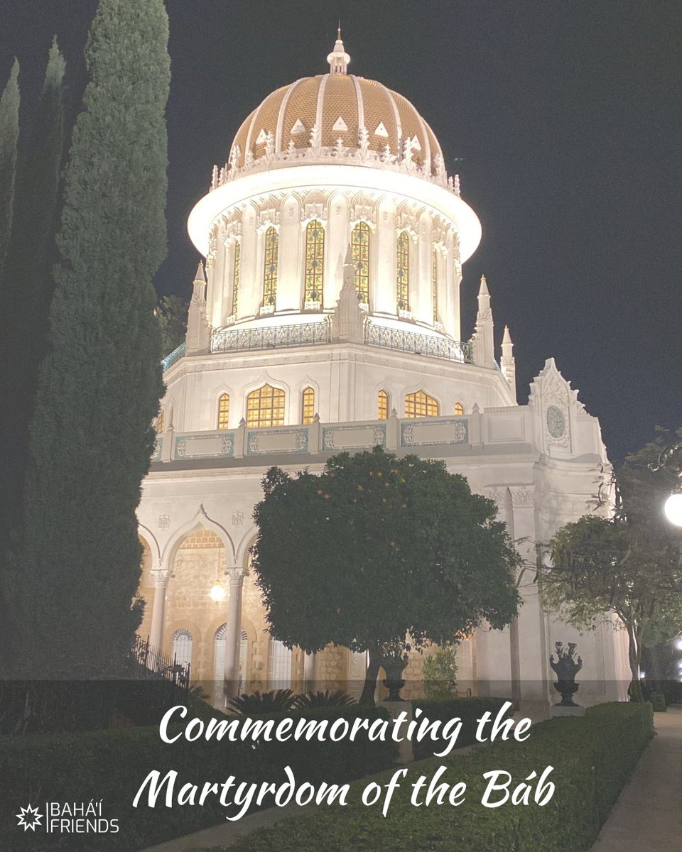 🌹❤️ Commemorating the Martyrdom of the Báb

The Martyrdom of the Báb commemorates the anniversary of the Báb’s execution, on July 9th, 1850.

#bahai #faith #bahaifaith #bahaifriends