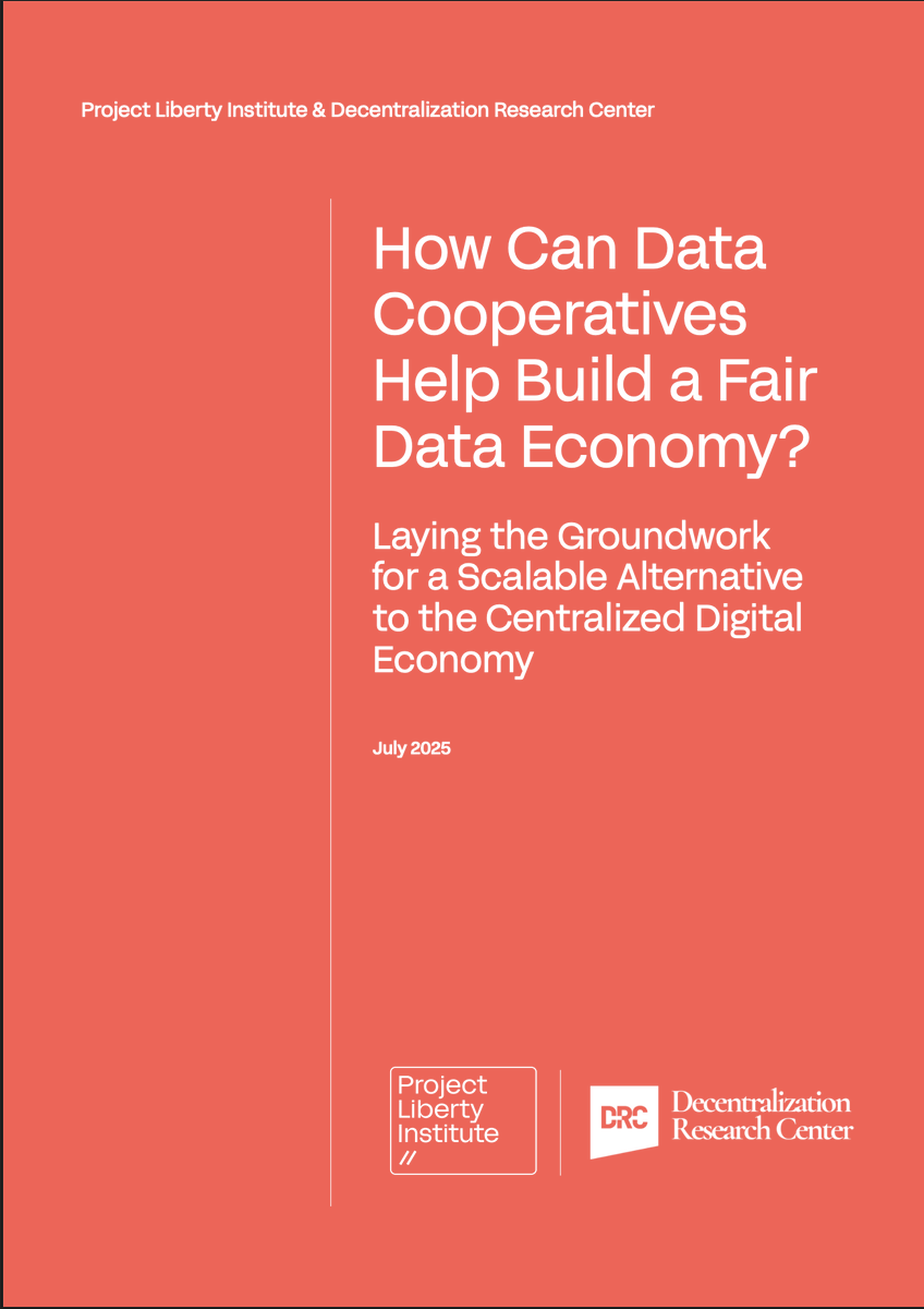 We are thrilled to announce the release of our report, "How Can Data Cooperatives Help Build a Fair Data Economy? Laying the Groundwork for a Scalable Alternative to the Centralized Digital Economy" in collaboration with <a href="/pro_jectliberty/">Project Liberty</a>. This report, including representative