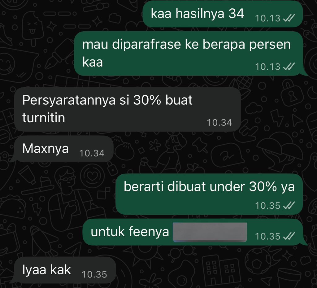 Jasa Parafrase AI English dan Plagiarisme Turnitin tweet media