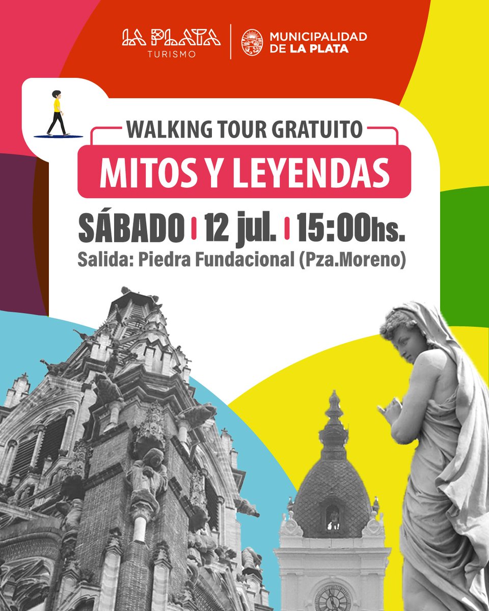AGENDA😎👏

✅Walking Tours 🗣️🚶

➡️Mitos y Leyendas
📆12/07 - 15:00 horas
📍Salida: Plaza Moreno

👉Inscripciones👇
bit.ly/WalkingTour2025