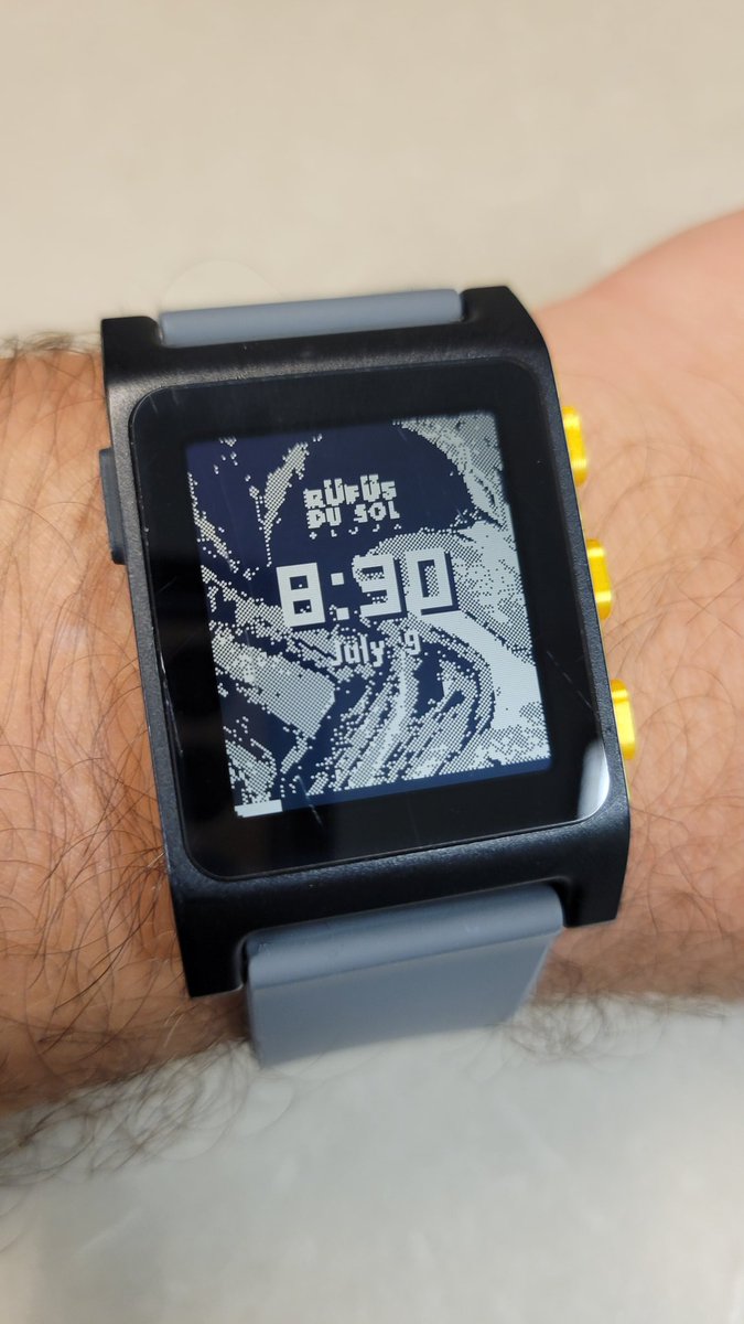 RebootRamblings's tweet image. I hope you enjoy the new #MusicBossTime app as much as I have while testing it. I&apos;m now testing more aggressively on my Pebble 2—same platform as the upcoming #Core2Duo. During the work day, I care most about time, and this app gives me a fresh watch face with every song change,…